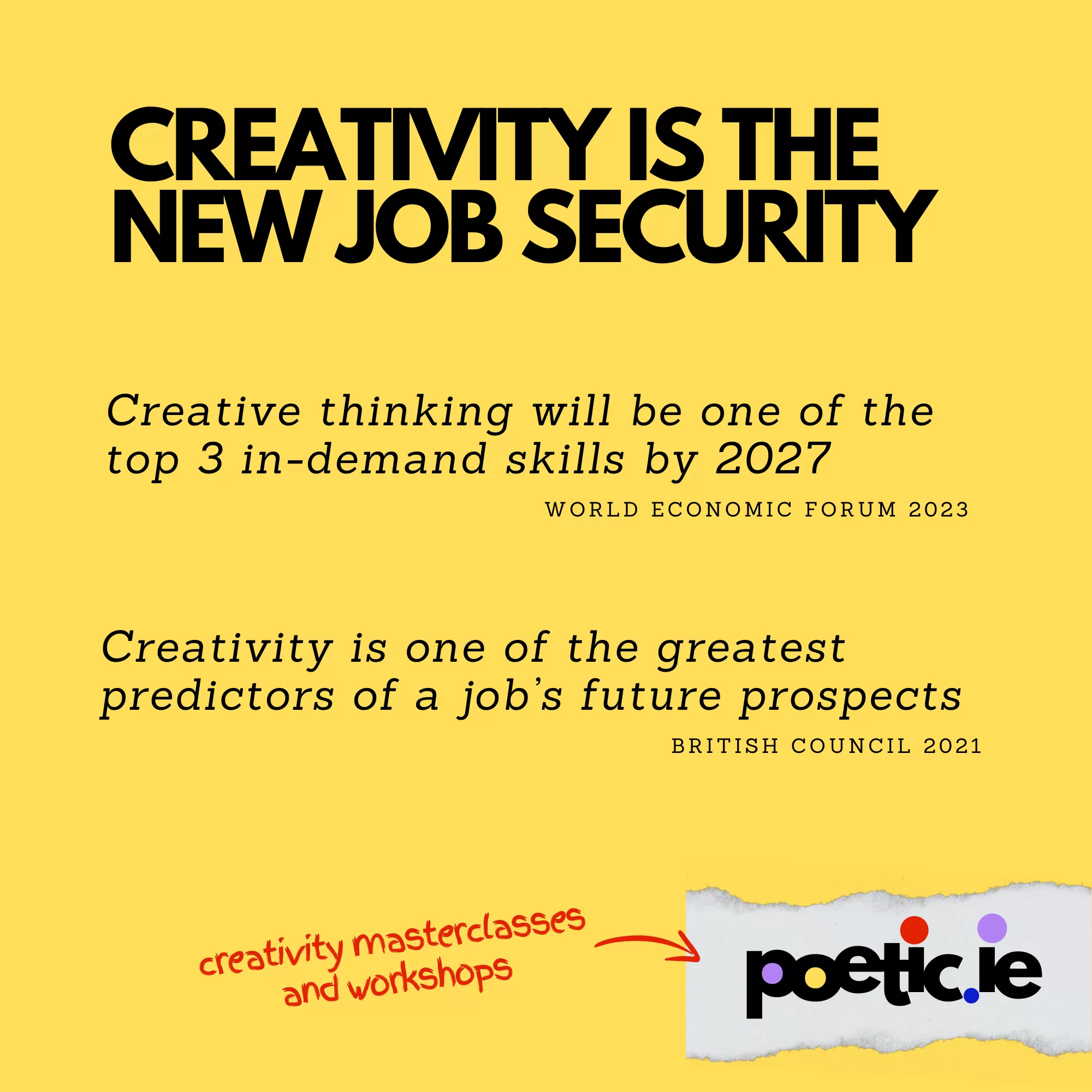 Creativity Is The New Job Security! Being creative can future-proof your career